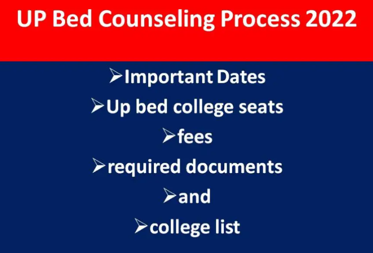 UP BED JEE Counselling 2022, Allotment Results