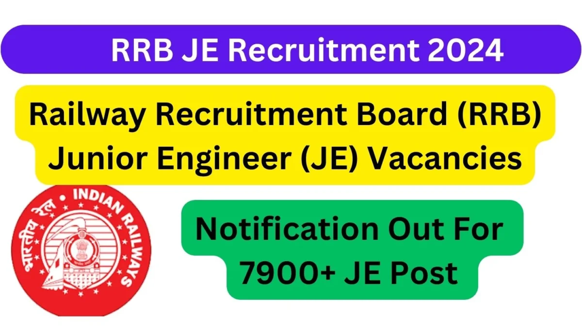 RRB JE Recruitment 2024 notification