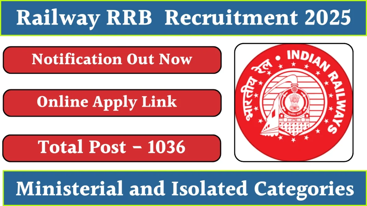 RRB Ministerial and Isolated Categories Recruitment 2025